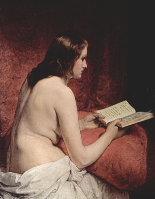 Nudo con libro. Francesco Hayez